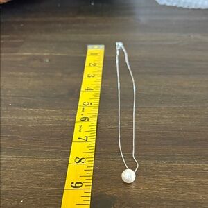 Elegant 925 Silver Pearl Necklace